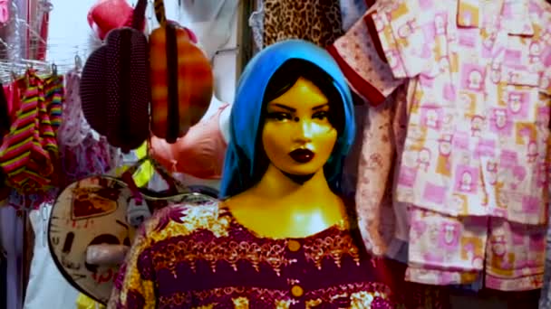 Dummy Figure Tehran Grans Bazaar Iran — Stock Video