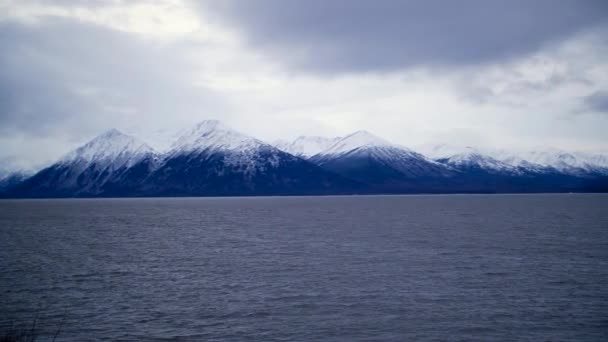 Water Frozen Moutains Alaska — Vídeos de Stock