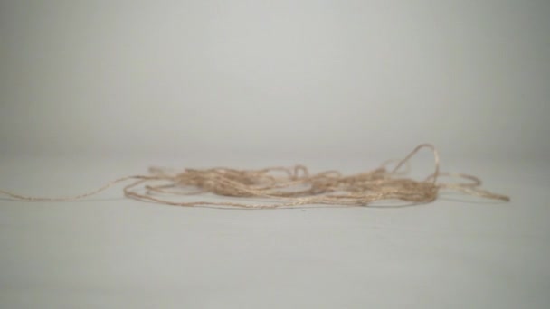 Smoother Moving Skein Natural Grey Background — 비디오
