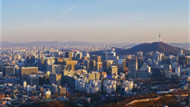 Torre Seúl Ciudad Seúl Corea Del Sur — Vídeo de stock
