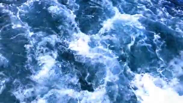 Churning Waters Caribbean Beautiful Crystal Clear Waters Rolling Bubbling Slow — Stockvideo