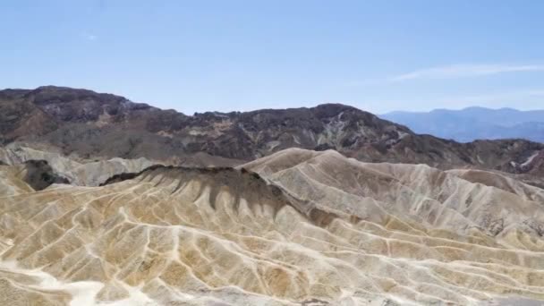 Beautiful Landscape Zabriskie Point Death Valley National Park — Vídeos de Stock