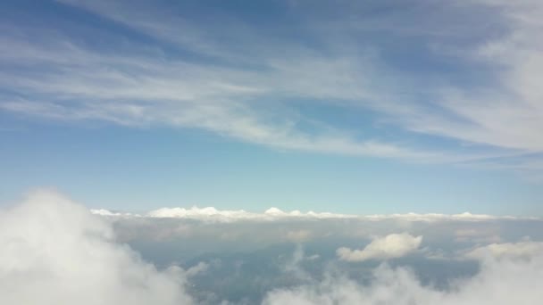 Aerial View Top Clouds — Video Stock