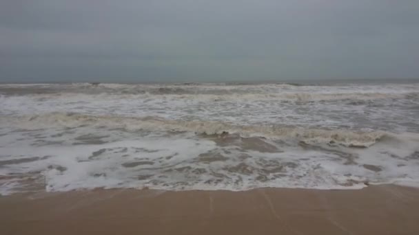 Tripod Shot Rough Sea Gimmy Day — Vídeo de Stock