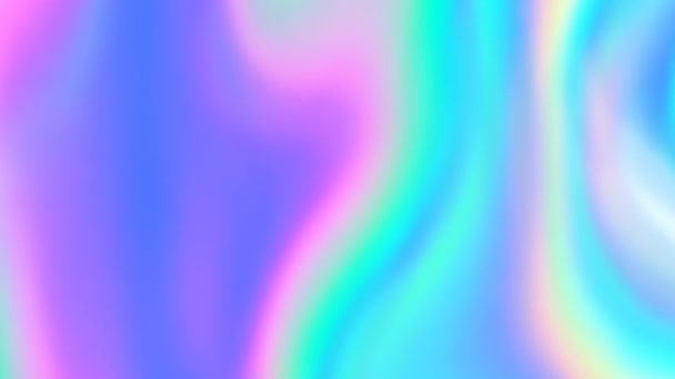 Loop Iridescent Holographic Texture Gradient Neon Pastel Colors — Videoclip de stoc