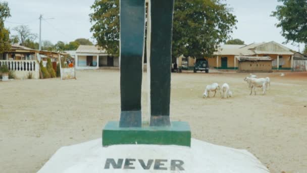 Gambia Race Its Roots Kunta Kinteh Island — Αρχείο Βίντεο