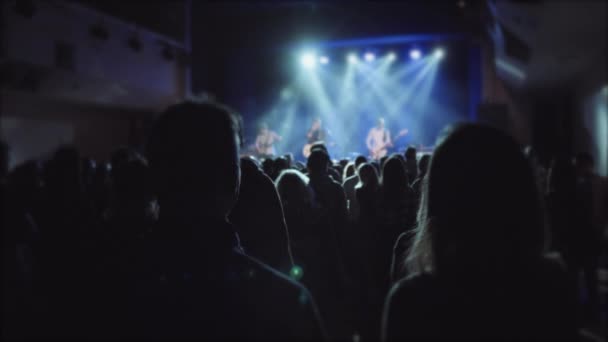 Concierto Festival Multitud Material Archivo — Vídeo de stock