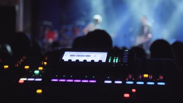 Sound Engineer Works Event — Stock video