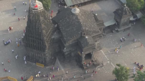 Aerial View Trimbakeshwar Shiva Temple Captured Drone Camera One Twelve — Wideo stockowe