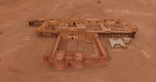 Aerial Shot Fort Ouarzazate — Stockvideo