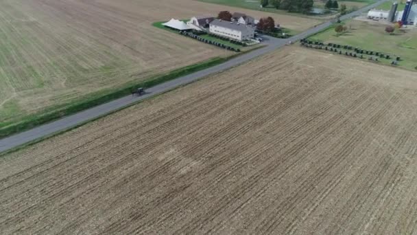 Amish Wedding Amish Farm Captured Drone — Wideo stockowe