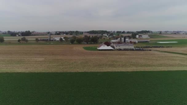 Amish Wedding Amish Farm Captured Drone – Stock-video