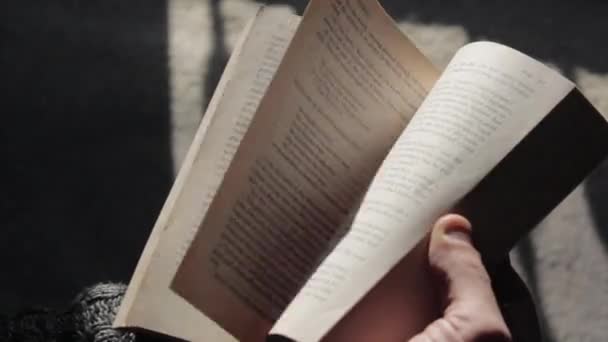 Pages Livres Basculant Sur Une Texture Douce Rêveuse Des Détails — Video