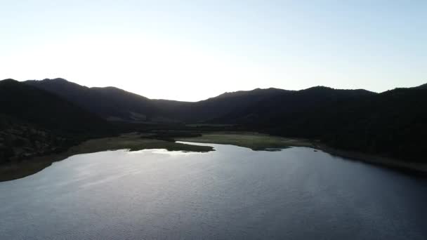 Chilean Vineyard Tranque Aerial View Footages — Wideo stockowe