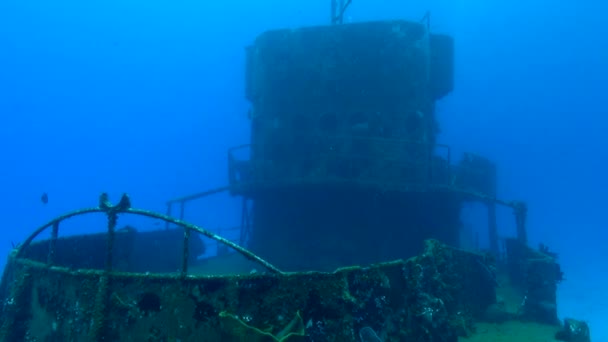 Shipwreck Pilothouse Superstructure — Stok video
