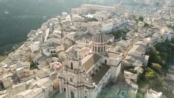 Drone Flight Ragusa Ibla Sicily Italy — Video Stock