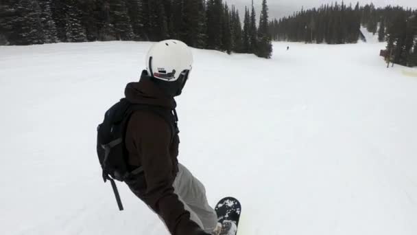 Snowboarding Skiing Colorado — 图库视频影像