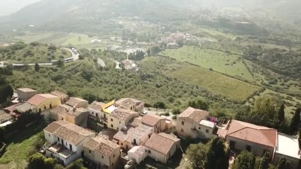 Drone View Tindari Ruins Sicily Italy — Stock video