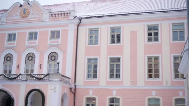Toompea Daki Estonya Parlamentosu Nun Manzarası — Stok video
