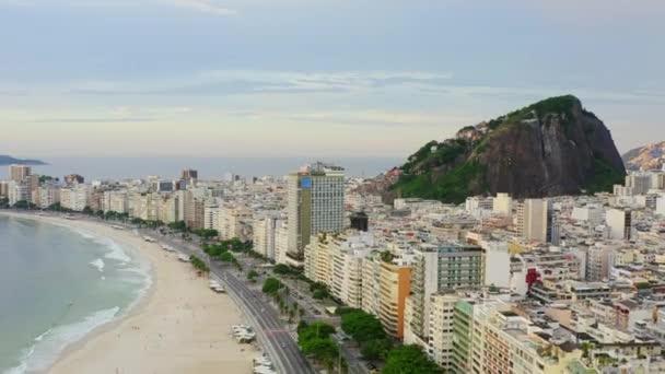 Arial Strzelał Nad Rio Janeiro Wczesnym Rankiem — Wideo stockowe