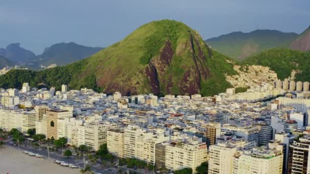 Arial Strzelał Nad Rio Janeiro Wczesnym Rankiem — Wideo stockowe