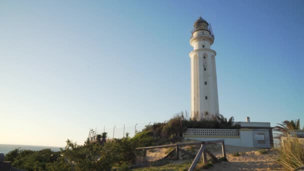 Trafalgar Lighthouse South Spain — 图库视频影像