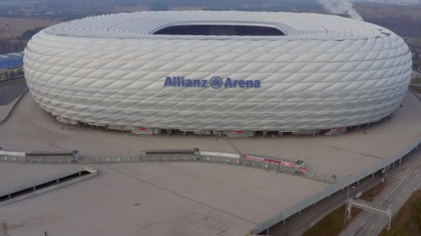 Luftaufnahme Der Allianz Arena München — Stockvideo