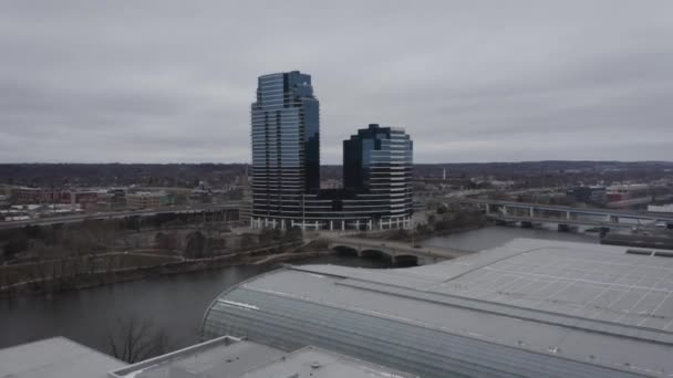 Aerial Footage Grand Rapids — Stock Video