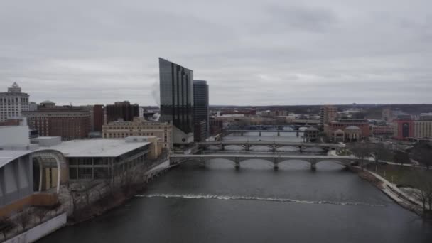 Zdjęcia Lotnicze Grand Rapids — Wideo stockowe