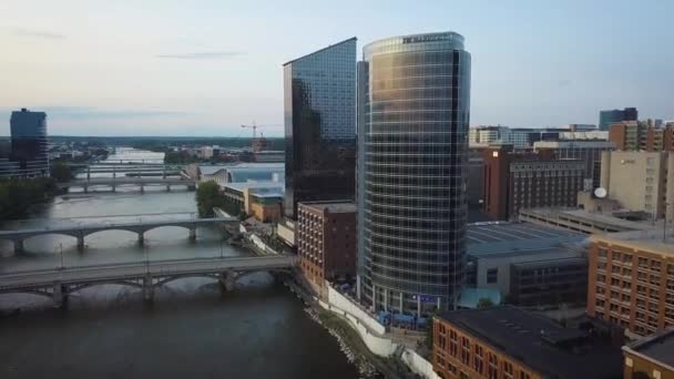 Imagens Aéreas Grand Rapids — Vídeo de Stock