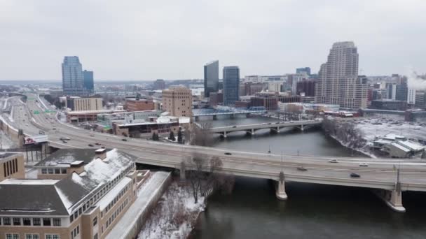 Aerial Footage Grand Rapids — Stock Video