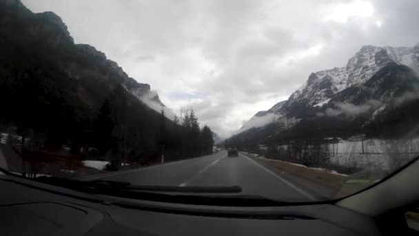 Driving Swiss Alps — Stock videók