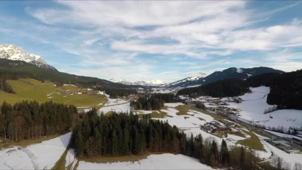 Flying Drone Swiss Alps Austria — Video