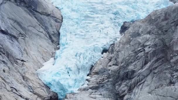 Fonte Des Glaciers Norvège Problèmes Environnementaux Mondiaux Fonte Glace — Video