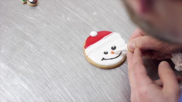 Decoratie Van Cookies Koop — Stockvideo