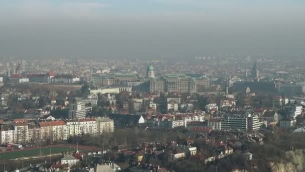 Inzoomen Vanaf Een Andere Afstand Voor Het Kasteel Van Boeda — Stockvideo