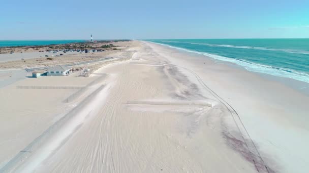 Ocean Waves Beach South Shore Long Island Winter — Vídeo de stock