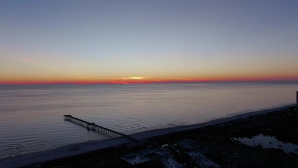 Pier Park Situated Panama City Beach Florida Beautiful Sunset — Stockvideo