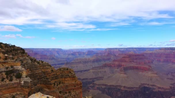 Grand Canyon Timelapse See Clouds Move — стоковое видео