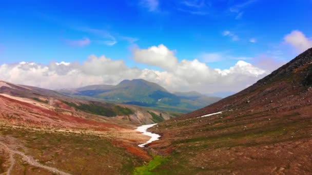 Daisetsuzan National Park Drone Flight — Stockvideo