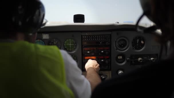 Commandes Essai Pilote Sur Avion — Video