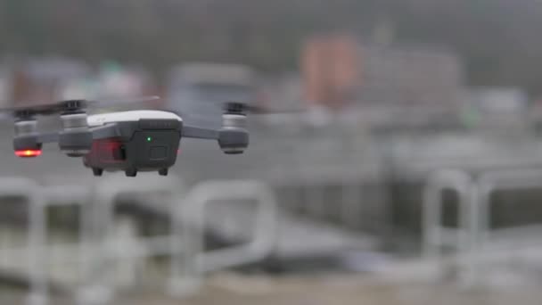 Drone Flying Mid Air — Stockvideo