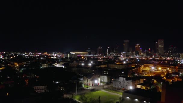 Flygfoto Över Centrala New Orleans Från Charles — Stockvideo