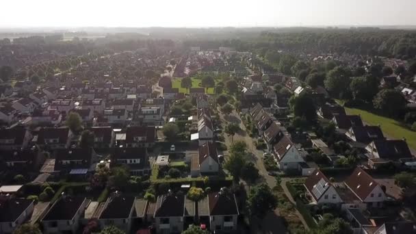 Drone View Area Dronten Flevoland Netherlands — Stockvideo