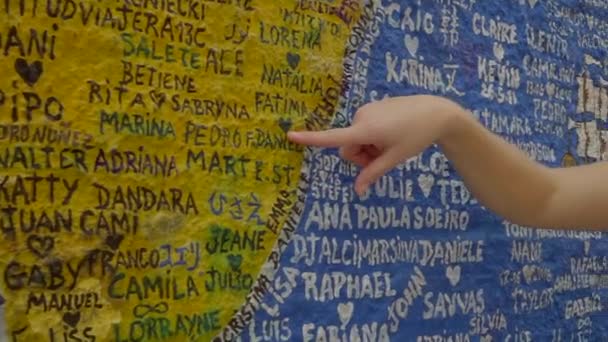 Wall Paintings Rio Janeiro Brazil — Vídeo de Stock