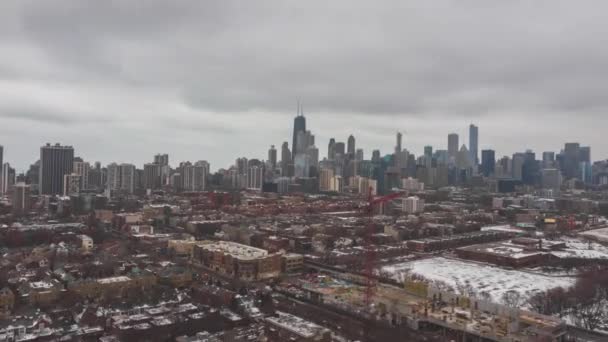 Winter Hyperlapse Chicago — Wideo stockowe