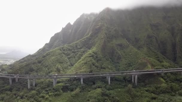Vista Aérea Autopista Oahu — Vídeo de stock