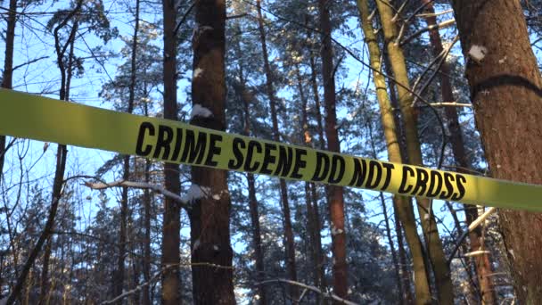 Crime Scene Any Location May Associated Committed Crime Crime Scenes — Stok Video