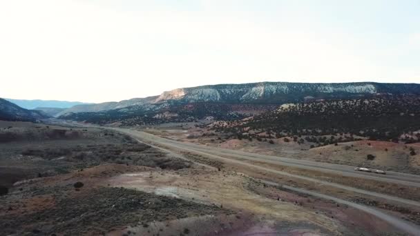 Colorado Mountains Drone Flying Mountain Trees — Stockvideo
