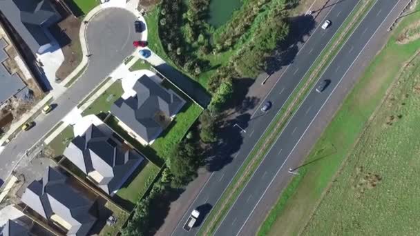 Drone Shots Residential Area Auckland — Video Stock